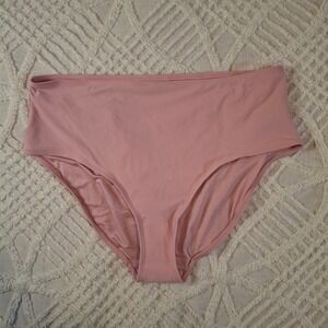 Old Navy Womens XXL High Waisted Bikini Swim Bottoms Light Pink New w/o Tags